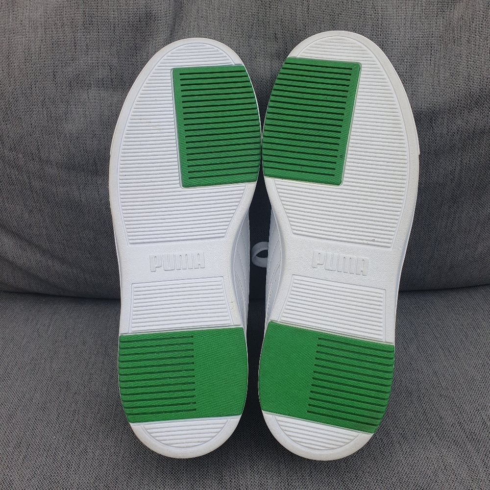 Puma Pro Serve Lite Bnwot Leather Trainers Unisex Uk8 White New. - Picture 10 of 11